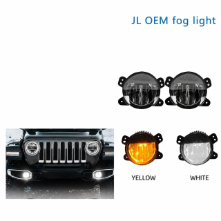 TXSK JL E006Y – yellow LED bumper lamps for Jeep Wrangler JL/JK, 30 W