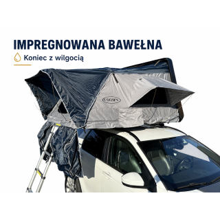Escape VARIO 210 cm Roof Tent – grey, black lid | Szekla4x4