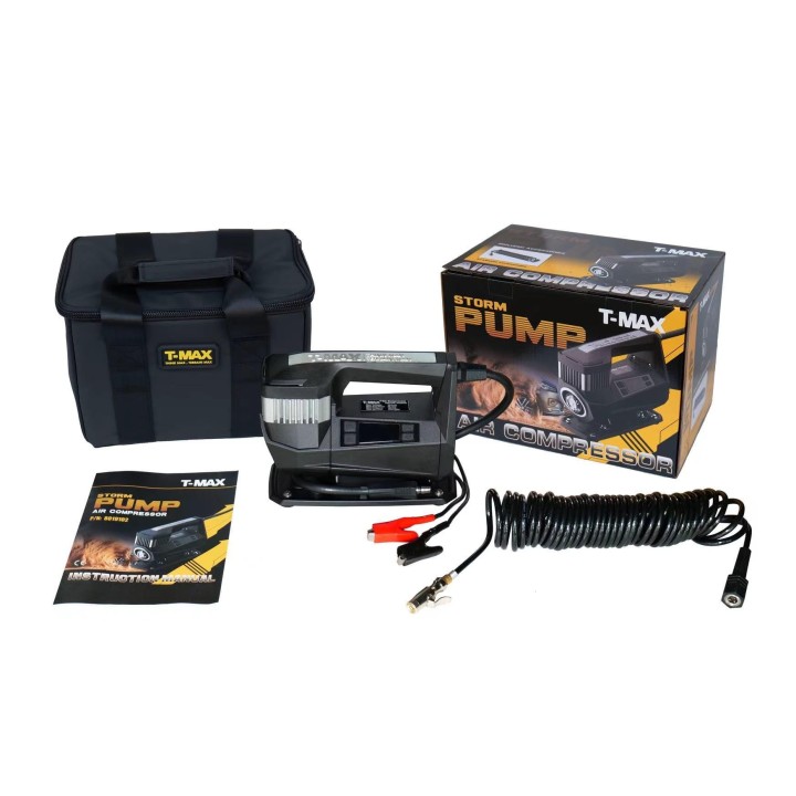 T-MAX Storm Pump 190 L/min – 12V air compressor 150 PSI
