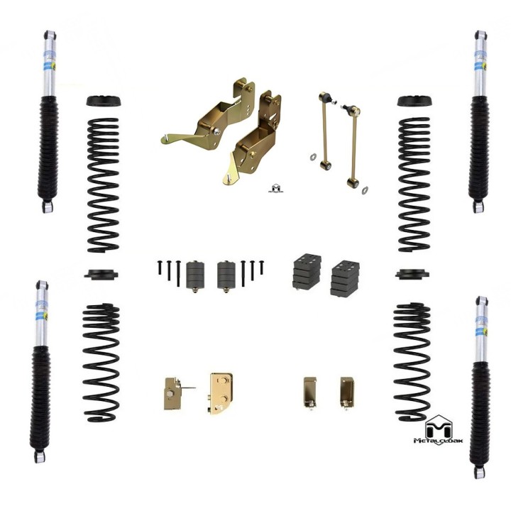 JL Wrangler 2.5" Base Camp Lift Kit with Bilstein Shocks METALCLOAK