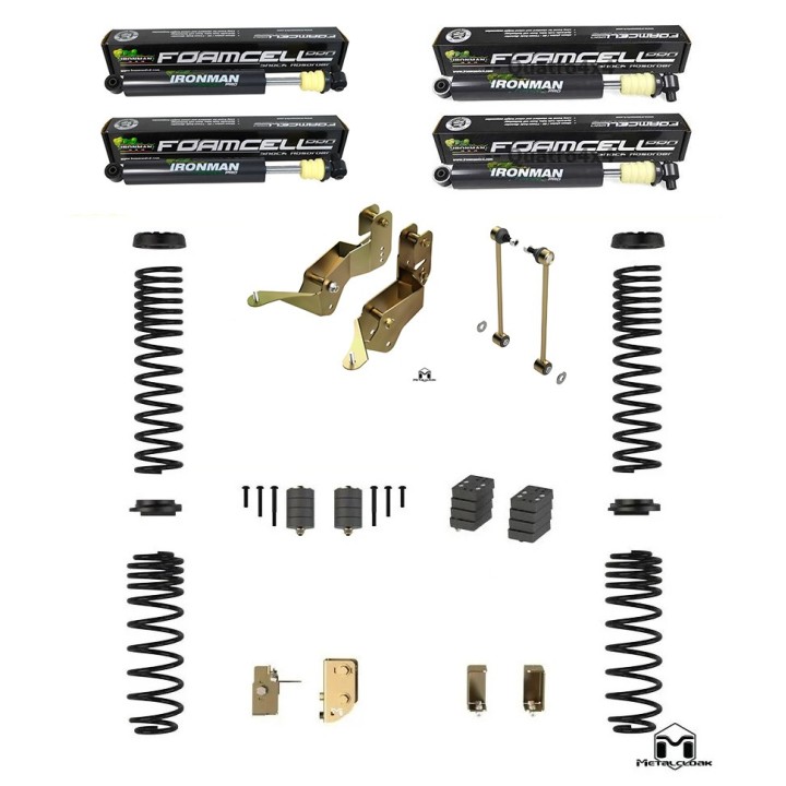 MetalCloak 2.5" Base Camp Lift Kit for Jeep JL Rubicon (2018+) A2325 + Ironmen