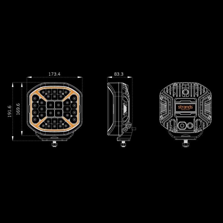 Strands Siberia X 7" LED Driving Light 270960