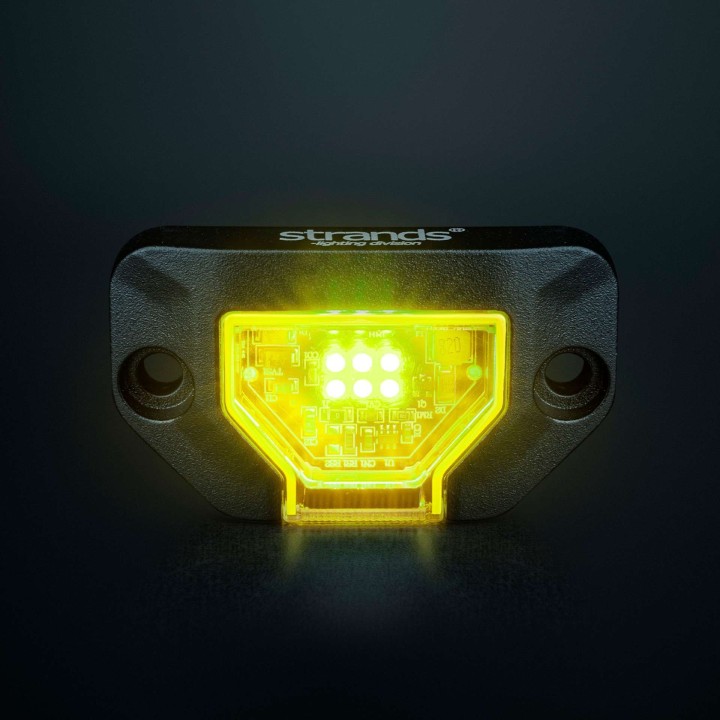 Strands Unity Rock Light Yellow, IP69K - Szekla4x4