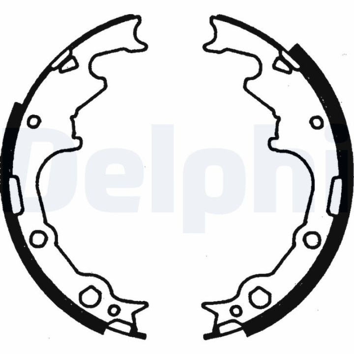 DELPHI LS1780 Rear Brake Shoes, Jeep JK - Szekla4x4