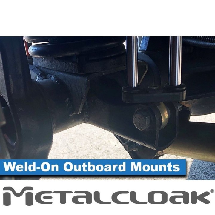 MetalCloak Weld-On Shock Mount Kit – JK Lower Front