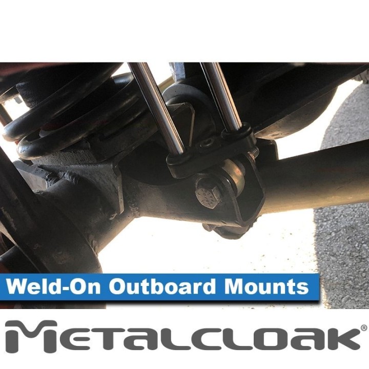 MetalCloak Weld-On Shock Mount Kit – JK Lower Front