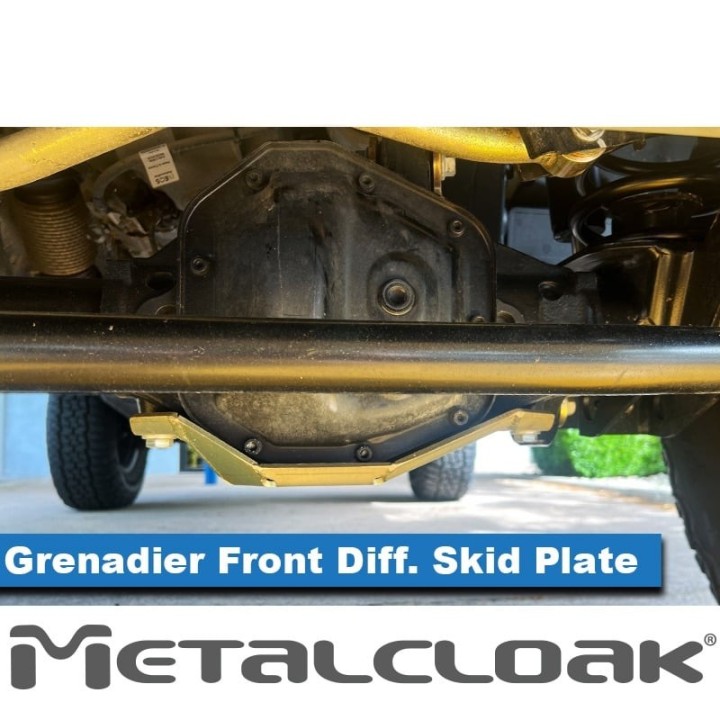 MetalCloak Front Differential Skid Plate – Grenadier