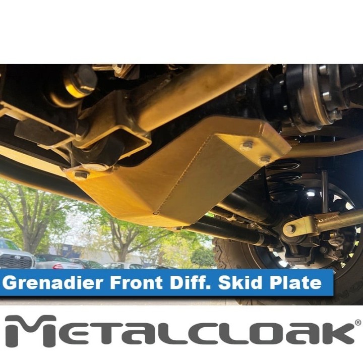 MetalCloak Front Differential Skid Plate – Grenadier