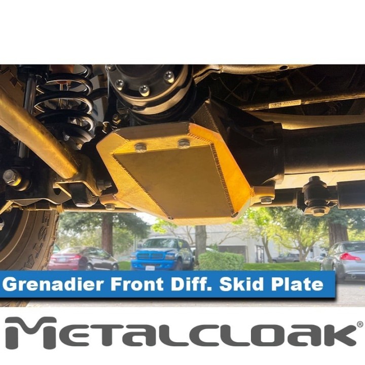 MetalCloak Front Differential Skid Plate – Grenadier