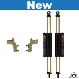 MetalCloak 6Pak BLACK Front Shocks – Jeep Wrangler JK