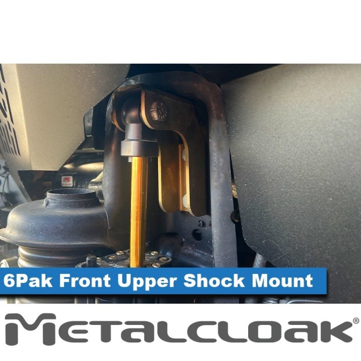 MetalCloak 6Pak BLACK Front Shocks – Jeep Wrangler JK