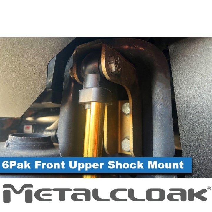 MetalCloak 6Pak BLACK Front Shocks – Jeep Wrangler JK