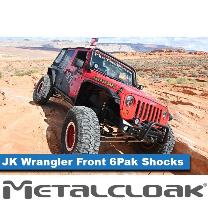 MetalCloak 6Pak BLACK Front Shocks 5.5in – Wrangler JK