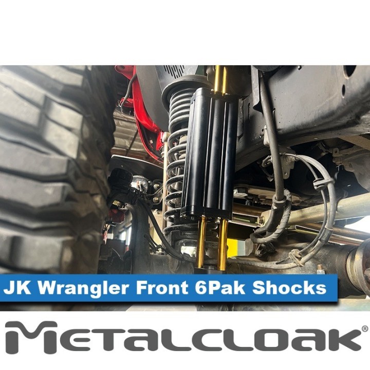 MetalCloak 6Pak BLACK Front Shocks 5.5in – Wrangler JK