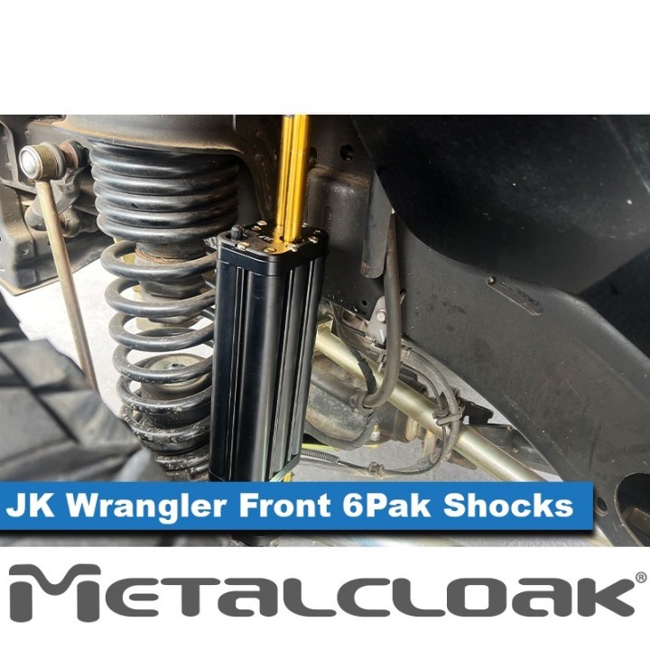 MetalCloak 6Pak BLACK Front Shocks 5.5in – Wrangler JK
