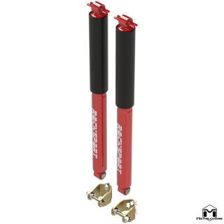 MetalCloak RockSport RED Rear Shock Kit – Wrangler JK