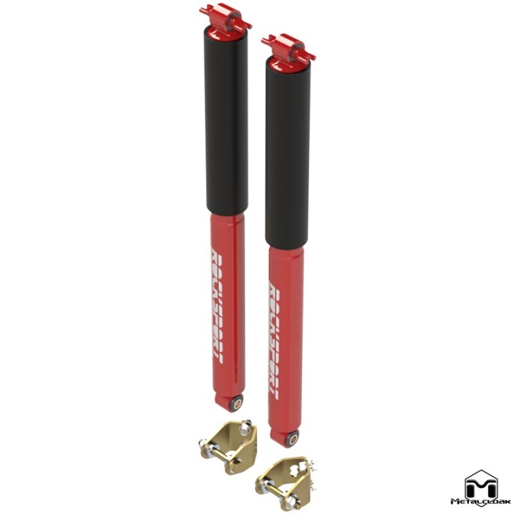 MetalCloak RockSport RED Rear Shock Kit – Wrangler JK