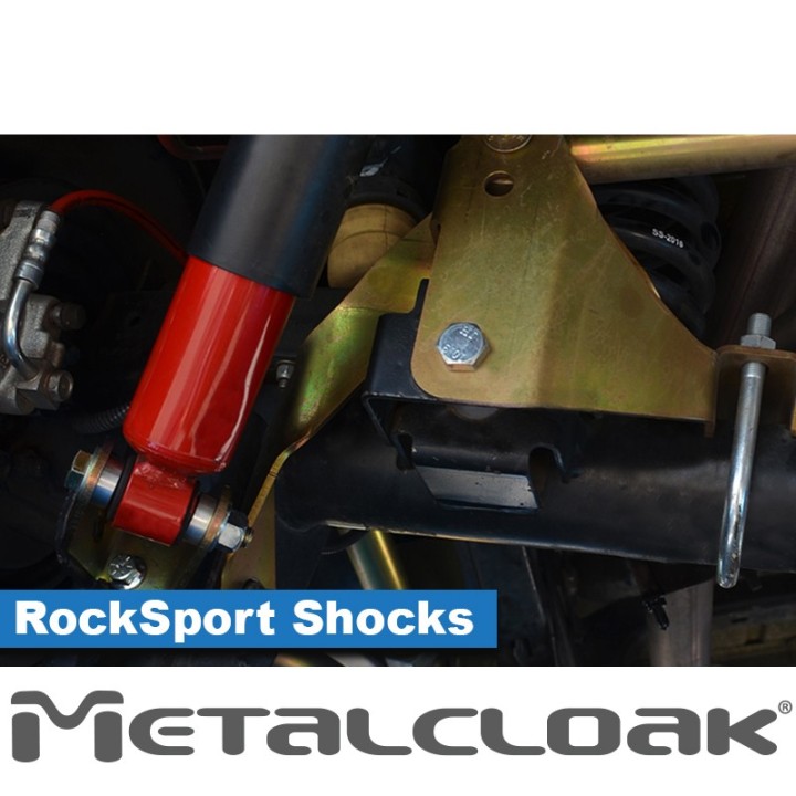 MetalCloak RockSport RED Rear Shock Kit – Wrangler JK