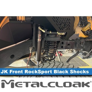 MetalCloak RockSport BLACK Front Reservoir Shocks – JK