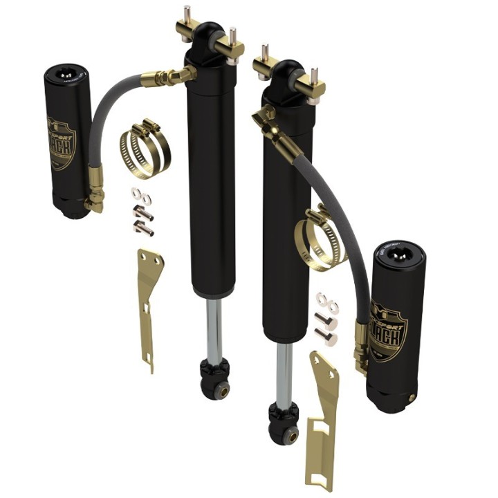 MetalCloak RockSport BLACK Rear Reservoir Shocks – JK