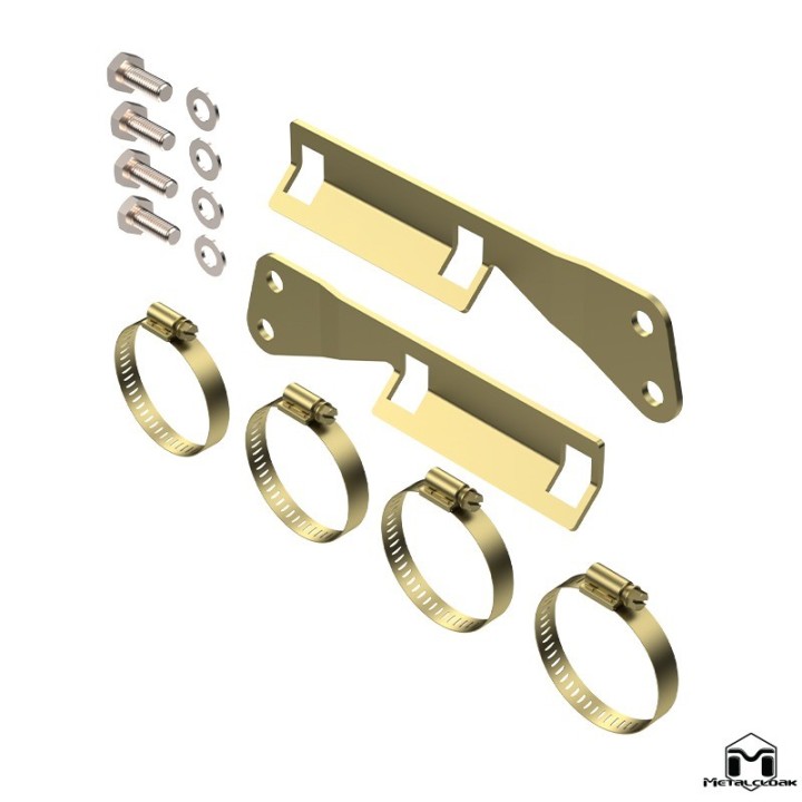 MetalCloak Rear Reservoir Shock Mounts, Jeep Wrangler JK