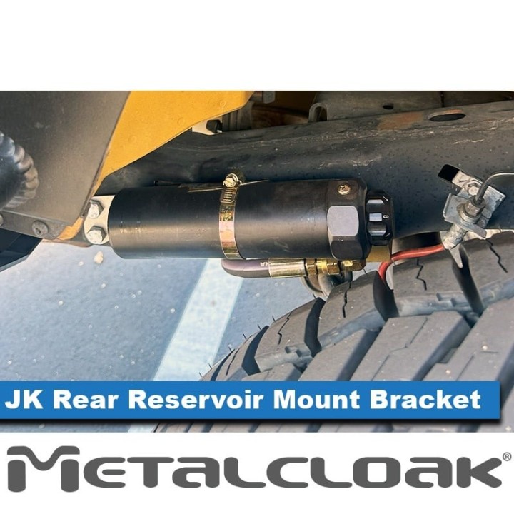 MetalCloak Rear Reservoir Shock Mounts, Jeep Wrangler JK