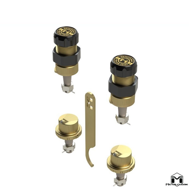 MetalCloak Baller Joints HD Knurled Ball Joints, Jeep Wrangler JK