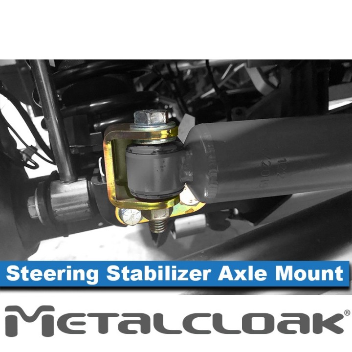 MetalCloak Steering Stabilizer Axle Side Mount, Jeep Wrangler JK