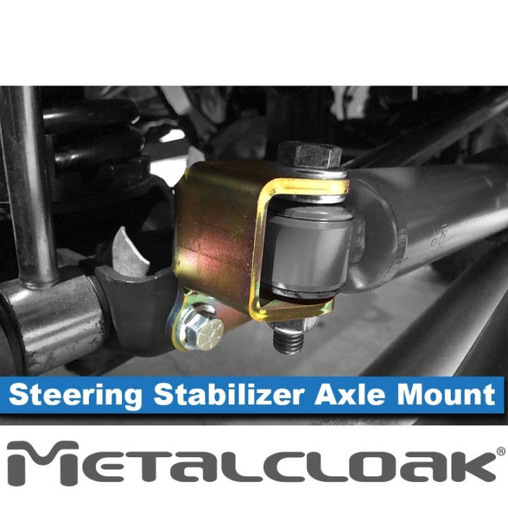 MetalCloak Steering Stabilizer Axle Side Mount, Jeep Wrangler JK