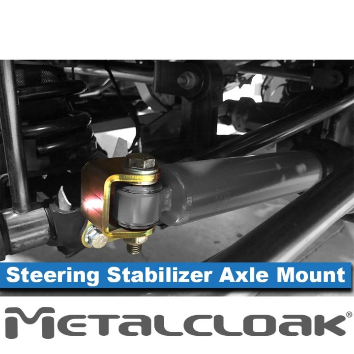 MetalCloak Steering Stabilizer Axle Side Mount, Jeep Wrangler JK