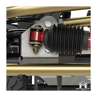 MetalCloak Weld-On Track Bar Relocation Bracket, Jeep Wrangler JK