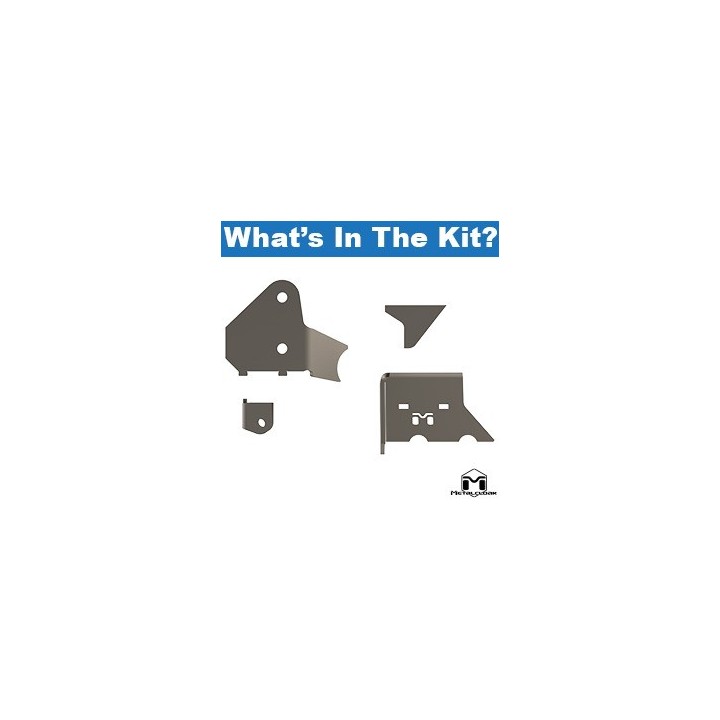 MetalCloak Weld-On Track Bar Relocation Bracket, Jeep Wrangler JK