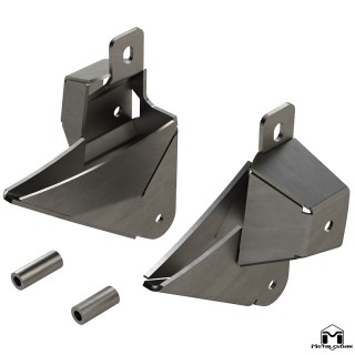 MetalCloak DB3 Weld-On Rear Control Arm Correction Brackets, Jeep JK