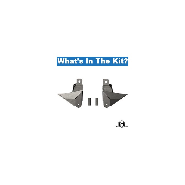 MetalCloak DB3 Weld-On Rear Control Arm Correction Brackets, Jeep Wrangler JK - view 4