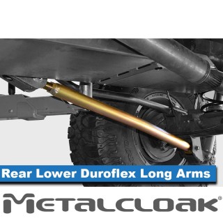 MetalCloak Duroflex Rear Lower Long Arms, Jeep Wrangler JK and JL