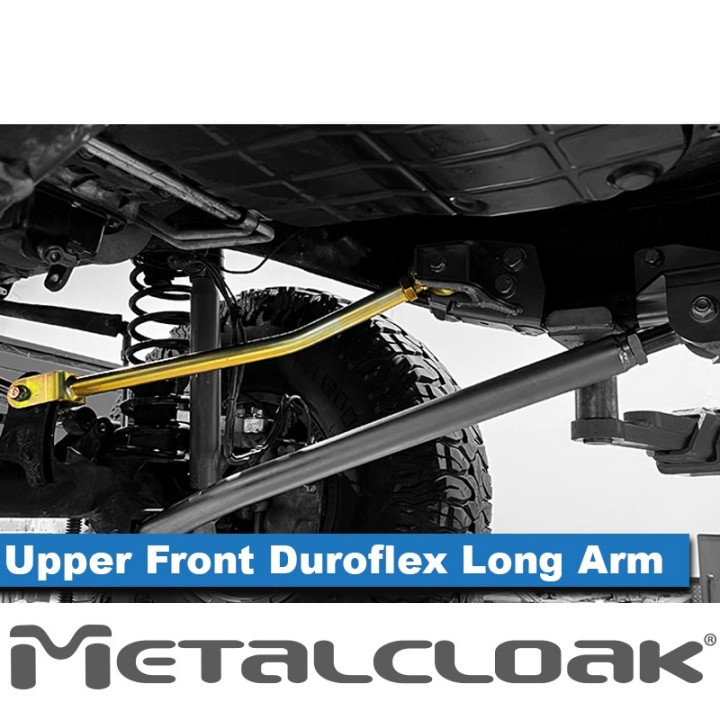 MetalCloak Duroflex Front Upper Long Arms, Jeep Wrangler and Gladiator