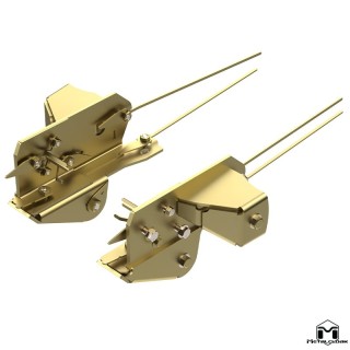 MetalCloak Rear Long Arm Bolt-On Frame Brackets, Jeep Wrangler JK