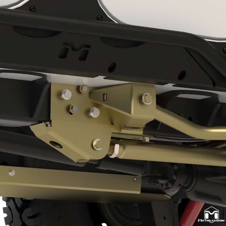 MetalCloak Rear Long Arm Bolt-On Frame Brackets, Jeep Wrangler JK