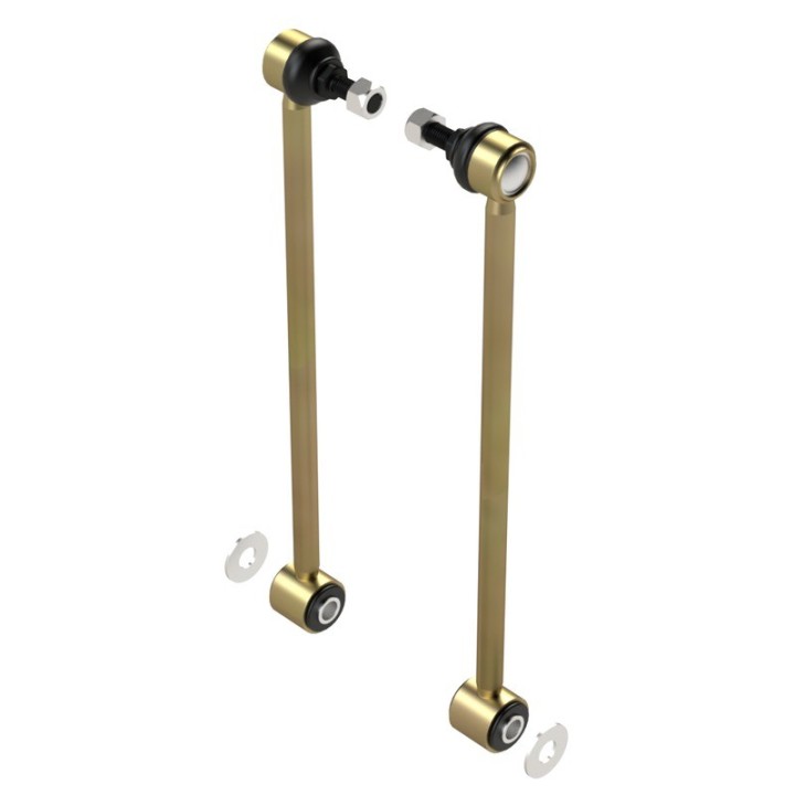 MetalCloak Front Sway Bar Link Extension Kit 14.5in, Jeep Wrangler JK