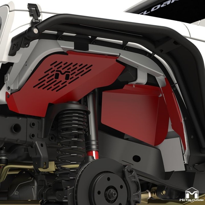 Vented Aluminum Inner Fender Set JK MetalCloak 3291 | Szekla4x4