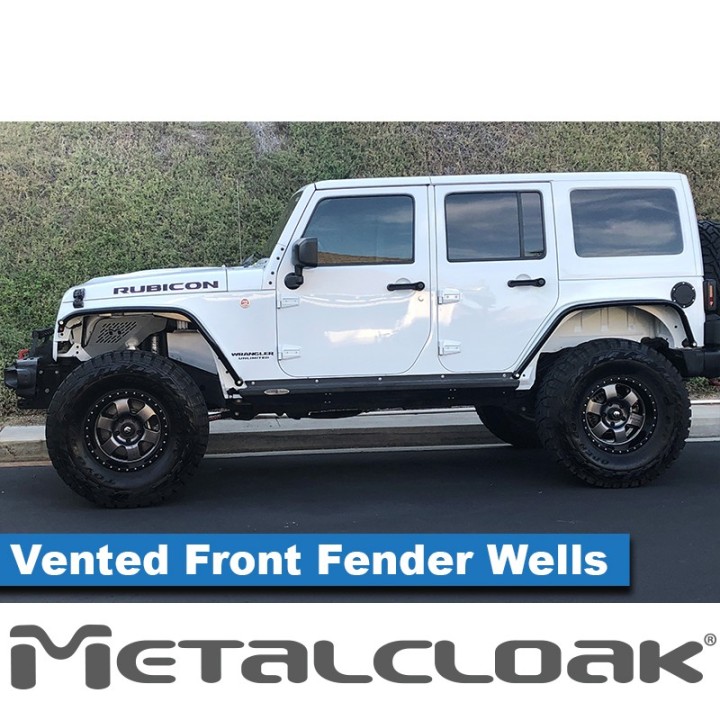 Vented Aluminum Inner Fender Set JK MetalCloak 3291 | Szekla4x4