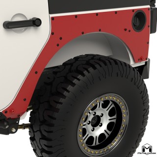 Overline Rear Flare Mounting ExoSkin JK 4-Door MetalCloak 3410 | Szekla4x4