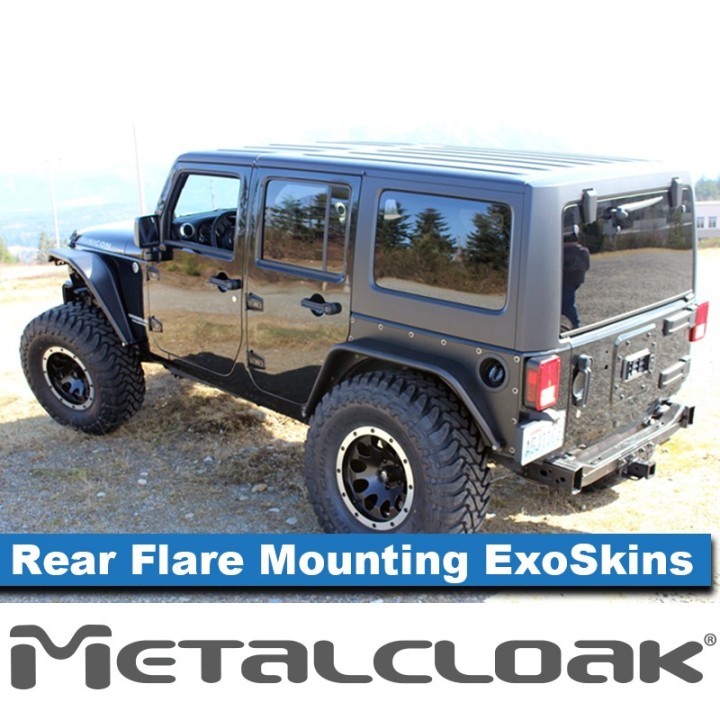 Overline Rear Flare Mounting ExoSkin JK 4-Door MetalCloak 3410 | Szekla4x4