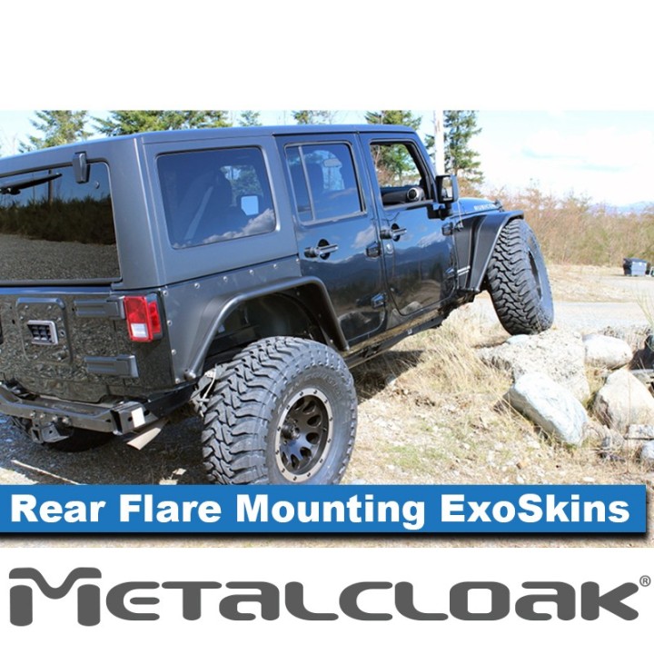 Overline Rear Flare Mounting ExoSkin JK 4-Door MetalCloak 3410 | Szekla4x4