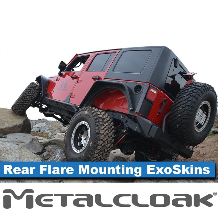 Overline Rear Flare Mounting ExoSkin JK 4-Door MetalCloak 3410 | Szekla4x4
