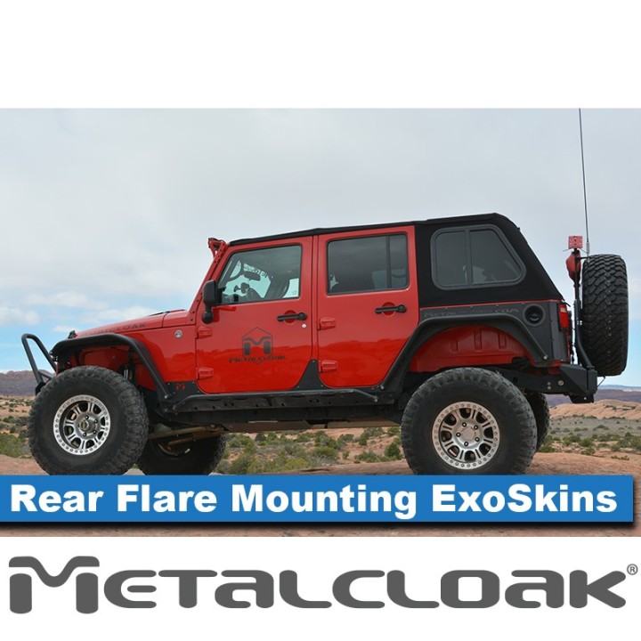 Overline Rear Flare Mounting ExoSkin JK 4-Door MetalCloak 3410 | Szekla4x4