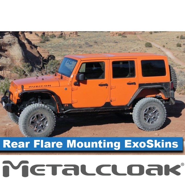 Overline Rear Flare Mounting ExoSkin JK 4-Door MetalCloak 3410 | Szekla4x4