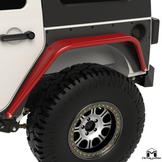 Overline Quick-Release Rear Flares Standard 6in JK MetalCloak 3426 | Szekla4x4