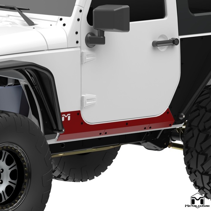 Overline Rocker ExoSkin Steel JK 2-Door MetalCloak 3311 | Szekla4x4