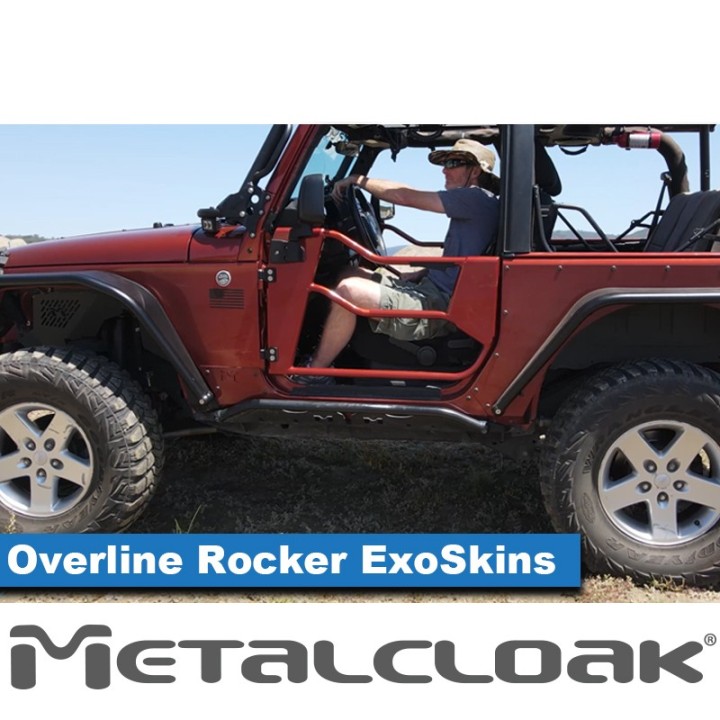 Overline Rocker ExoSkin Steel JK 2-Door MetalCloak 3311 | Szekla4x4
